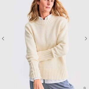 KULE Cream Crew Neck Sweater